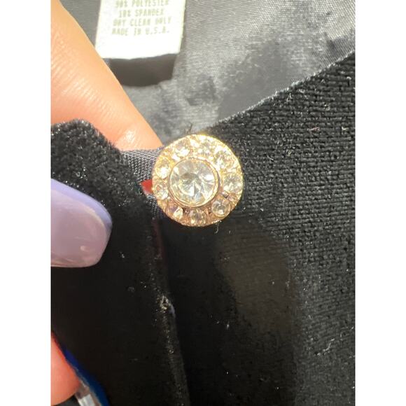 Vintage 1970's Susan Ross Women Evening Velour Fringe Dress & Jacket Size 14 USA - Picture 6 of 11